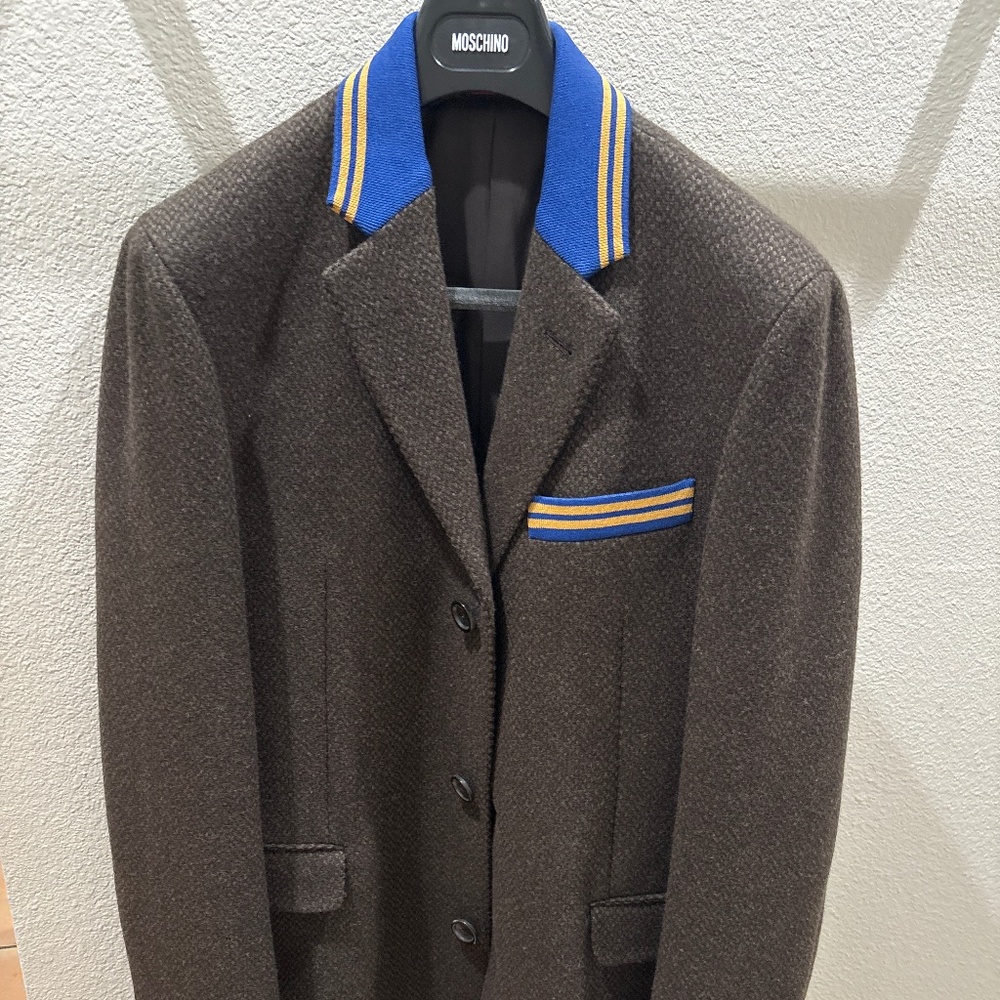 Moschino Men’s Wool Overcoat - Never Worn